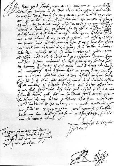 Letter to Robert Dudley, Earl of Leicester, Governor of the Netherlands by Walter Raleigh